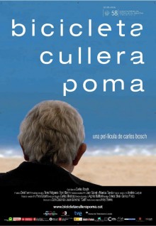 Bicicleta, cuchara, manzana